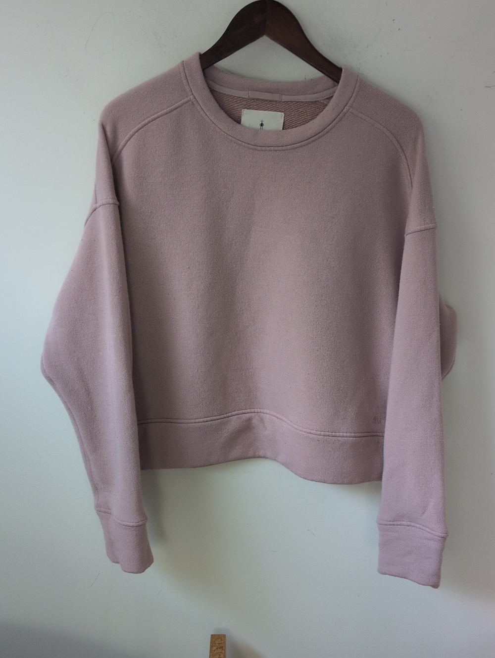 Smartwool Pink Wool Crewneck Sweatshirt XL